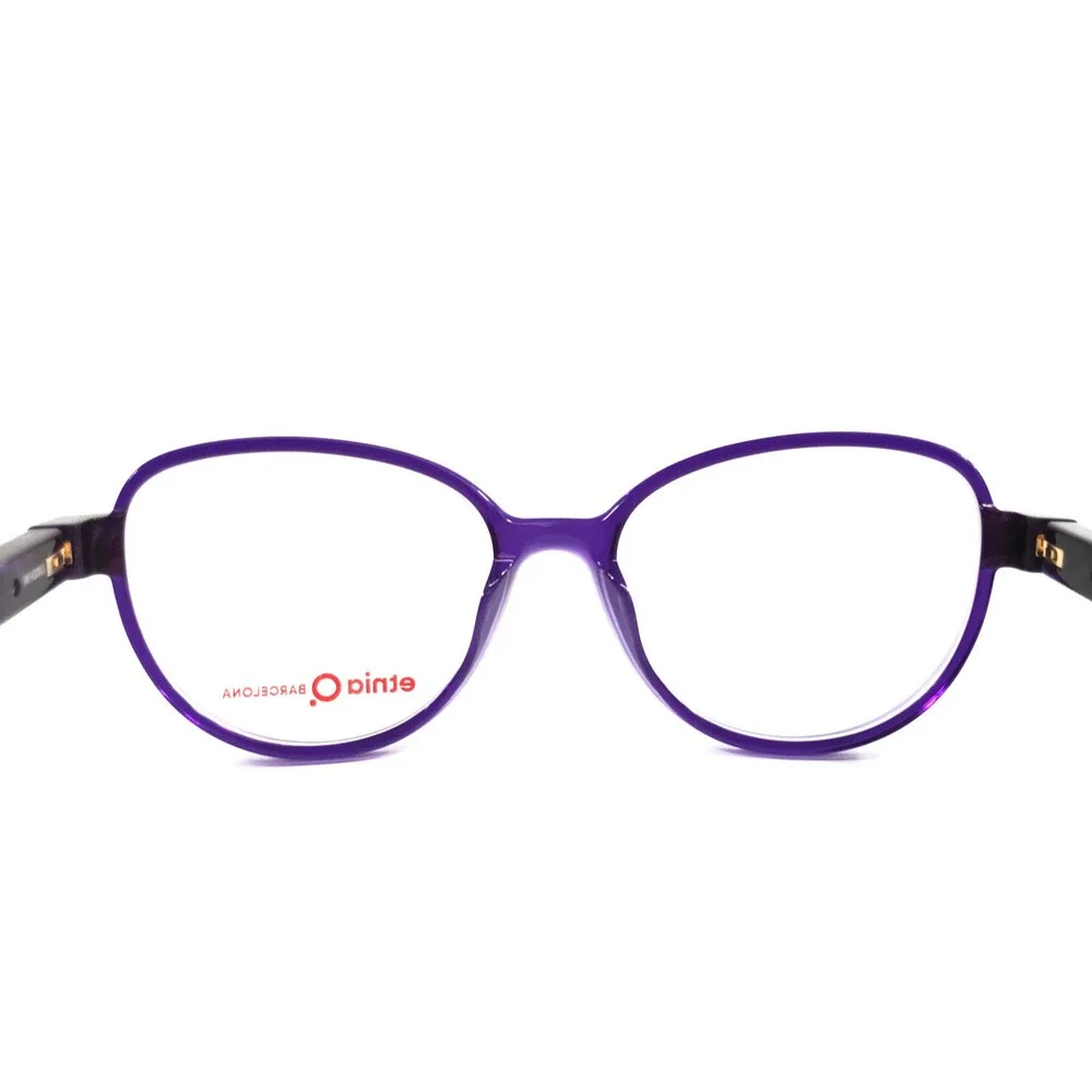 Etnia Barcelona Eyeglasses Frames ASTERIA PU Purple Marble Cat Eye 52-16-138